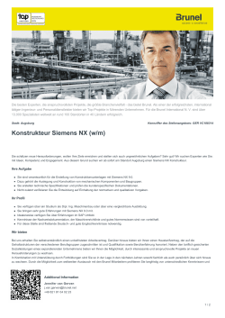 Konstrukteur Siemens NX Job in Augsburg