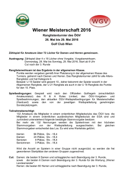 Wiener Meisterschaft 2016