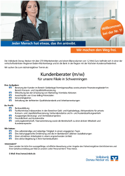 Kundenberater (m/w) - vr