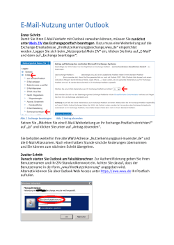 E-Mail-Nutzung unter Outlook