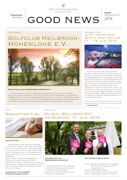 Good News - Wald & Schlosshotel Friedrichsruhe