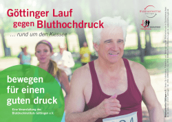 Flyer 7. Lauf gegen Bluthochdruck 2016