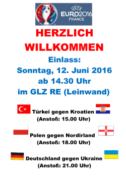 herzlich willkommen - glz