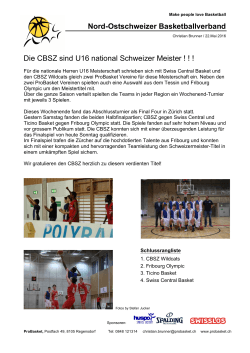CBSZ HU16 national Schweizer Meister