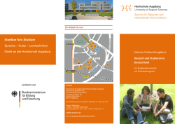 Intensiv-Vorbereitungskurs Deutsch und Studieren in Deutschland