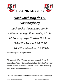 Fußball Schnuppertag - FC