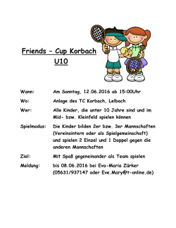 FriendsCup - Tenniskreis Waldeck