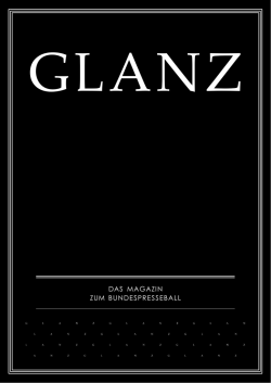 GLANZ Mediadaten 2016
