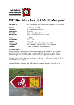 Flyer herunterladen - VBC Fortuna Bürglen