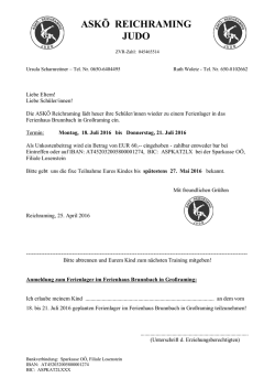Infoblatt 1 - JUDO - ASK&Ouml; Reichraming