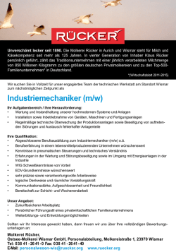 Industriemechaniker (m/w)