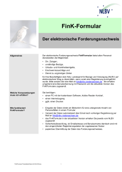 FinKFormular - Produktblatt - Niedersächsisches Landesamt für
