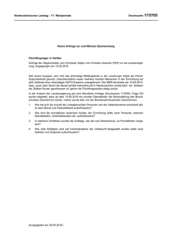 Drucksachen allgemein - Nieders&auml;chsischer Landtag