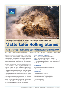 Mattertaler Rolling Stones