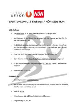 U12 Challenge / NÖN KIDS RUN