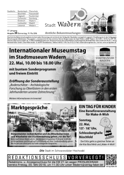 vom 19.05.2016 - Stadt Wadern