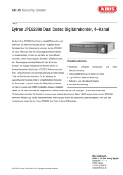 Eytron JPEG2000 Dual Codec Digitalrekorder, 4