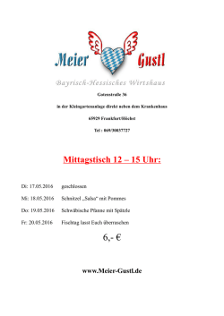 Mittagstisch - Meier