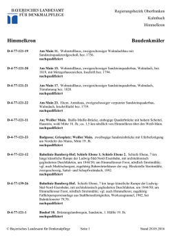 Himmelkron Baudenkm&auml;ler