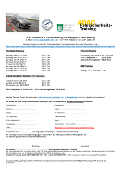 Pkw-Fahrsicherheitstraining Breisach-Hochstetten