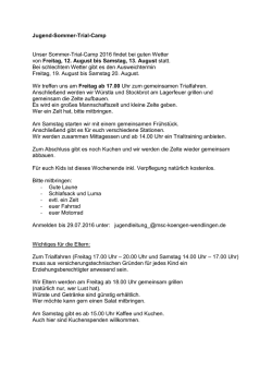Jugend-Sommer-Trial-Camp Unser Sommer-Trial
