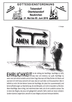22.05.2016 bis 05.06.2016 - Erzbistum München und Freising