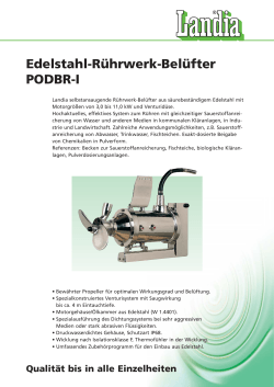 Edelstahl-Rührwerk-Belüfter PODBR-I