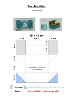 Box ohne Kleber - mrs