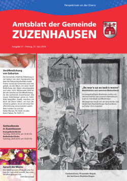 Gottesdienste in Zuzenhausen Spruch der