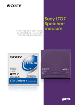 Sony LTO7- Speicher- medium