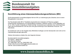 IBV in Jena - Bundesanstalt f&uuml;r Immobilienaufgaben