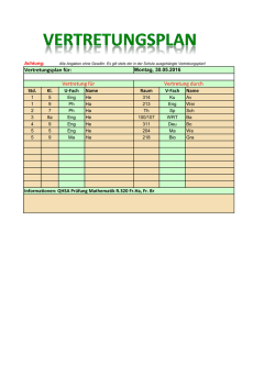 Vertretungsplan für - rsom-im