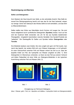 Hautreinigung und Barriere