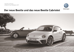 Der neue Beetle und das neue Beetle Cabriolet
