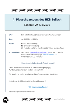 04.04. Plauschparcours in Bellach am Sonntag 29. Mai 2016