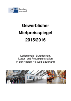 Mietpreisspiegel 2015-2016 - IHK Arnsberg Hellweg