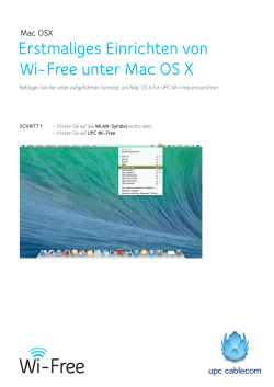 Mac OSX Erstmaliges Einrichten von Wi