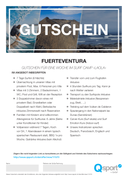Gutschein - QoQa.ch