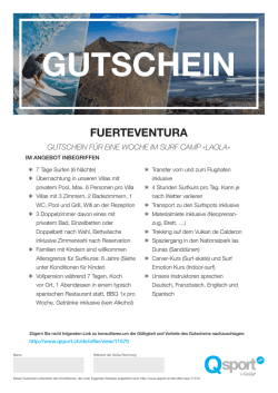 Gutschein - QoQa.ch