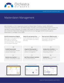 Masterdaten Management