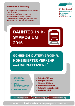 BAHNTECHNIK- SYMPOSIUM 2016