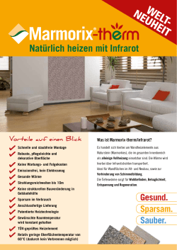 Natürlich heizen mit Infrarot - Marmorix®