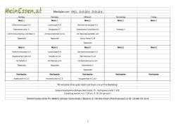 Menüplan von: KW21, 23.05.2016 - 25.05.2016