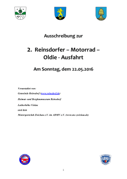 2. Reinsdorfer – Motorrad – Oldie - Ausfahrt