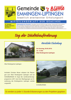 Aktuelle Ausgabe - Gemeinde Emmingen