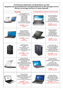 Profi Business Notebooks und Workstations von - ab