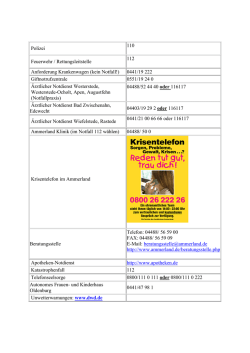Hilfe in Notf&auml;llen