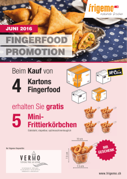 erhalten Sie gratis Kartons Fingerfood Mini