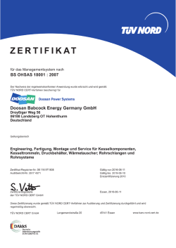 Doosan Babcock Energy Germany GmbH