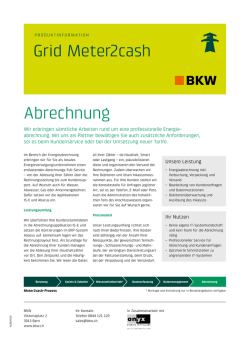 Grid Meter2cash Abrechnung